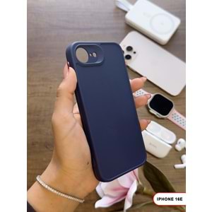 IPHONE 16E RENK ATMAYAN KEEP SİLİKON KILIF - LACIVERT
