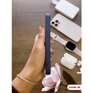 IPHONE 16E RENK ATMAYAN KEEP SİLİKON KILIF - LACIVERT