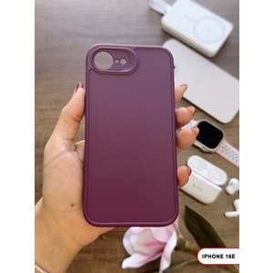 IPHONE 16E RENK ATMAYAN KEEP SİLİKON KILIF - MOR