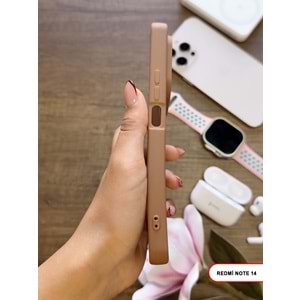 XİAOMİ REDMİ NOTE 14 4G RENK ATMAYAN KEEP SİLİKON KILIF - KAHVERENGİ
