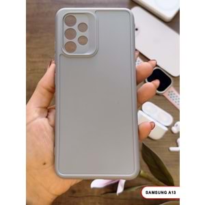 SAMSUNG A13 4G RENK ATMAYAN KEEP SİLİKON KILIF - GRI