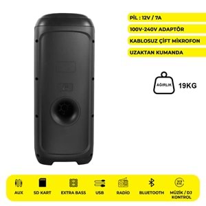 MEİRENDE MR-1010J PARTYBOX KAREOKE BLUETOOTH SPEAKER