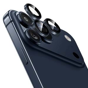 IPHONE 17 PRO / IPHONE 17 PRO MAX SAFİR LENS KORUMA - DARK BLUE