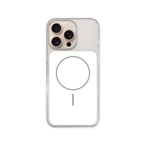 İPHONE 16 PRO MAGSAFE UYUMLU PREMİUM OVER SİLİKON TELEFON KILIF - BEYAZ