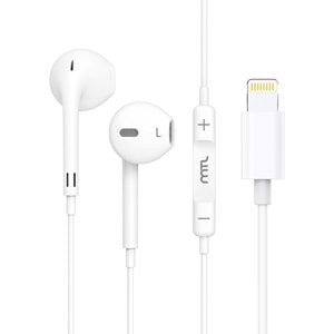 MT288 LİGHTNİNG STEREO KABLOLU KULAKLIK BEYAZ