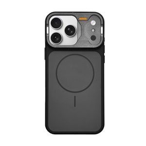 IPHONE 17 PRO MAX MAGSAFE UYUMLU DÖNÜŞÜM SPİN SİLİKON KILIF - SİYAH