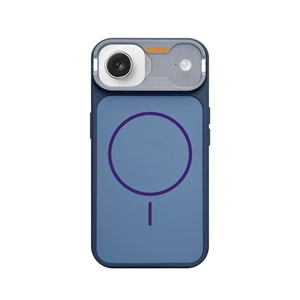 IPHONE 17 AİR MAGSAFE UYUMLU DÖNÜŞÜM SPİN SİLİKON KILIF - LACIVERT