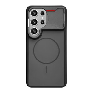 SAMSUNG S26 ULTRA MAGSAFE UYUMLU DÖNÜŞÜM SPİN SİLİKON KILIF - SİYAH