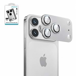 IPHONE 17 PRO ARMOR SAFİR FULL LENS KORUMA - SİLVER