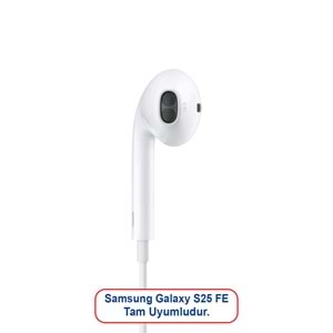 SAMSUNG S25 FE UYUMLU TAK ÇALIŞTIR TYPE-C STEREO KABLOLU KULAKLIK