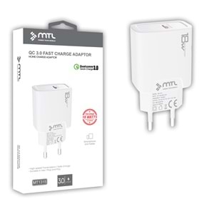 MT1315 18W QC 3.0 HIZLI USB EV ŞARJ ADAPTÖR /10/200