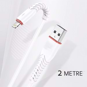 MT2021 3.4A 2METRE LİGHTNİNG USB ŞARJ DATA KABLO /20/300