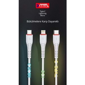 MT2021 3.4A 2METRE LİGHTNİNG USB ŞARJ DATA KABLO /20/300