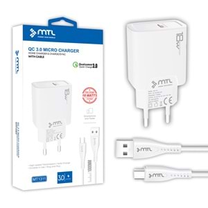 MT1311 18W QC 3.0 HIZLI MİCRO USB EV ŞARJ CİHAZI /10/200