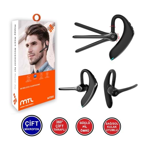 MT910 BLUETOOTH PİLOT KULAKLIK /10/100