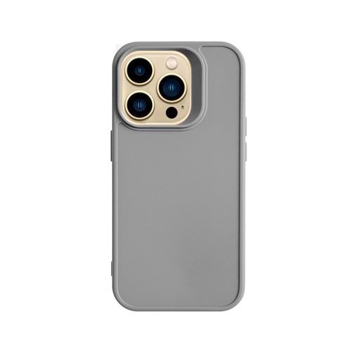 IPHONE 15 PRO RENK ATMAYAN KEEP SİLİKON KILIF - GRI