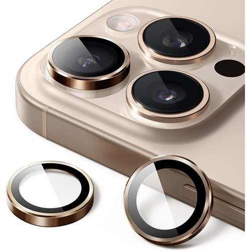 IPHONE 16 PRO / IPHONE 16 PRO MAX SAFİR LENS KORUMA - DESERT