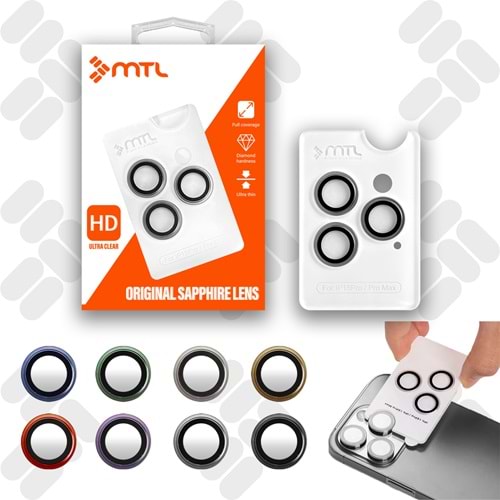 IPHONE 13 PRO / IPHONE 13 PRO MAX SAFİR LENS KORUMA - BLACK