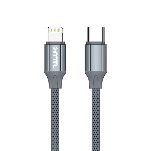 MT2115 30W 1 METRE LİGHTNİNG TO TYPE-C PD ŞARJ DATA KABLO KABLO