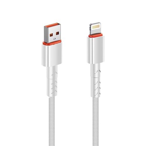 MT2016 3.4A LİGHTNİNG USB ŞARJ DATA KABLO 30/300 - BEYAZ