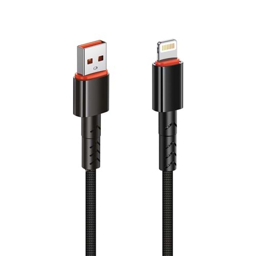 MT2016 3.4A LİGHTNİNG USB ŞARJ DATA KABLO 30/300 - SİYAH