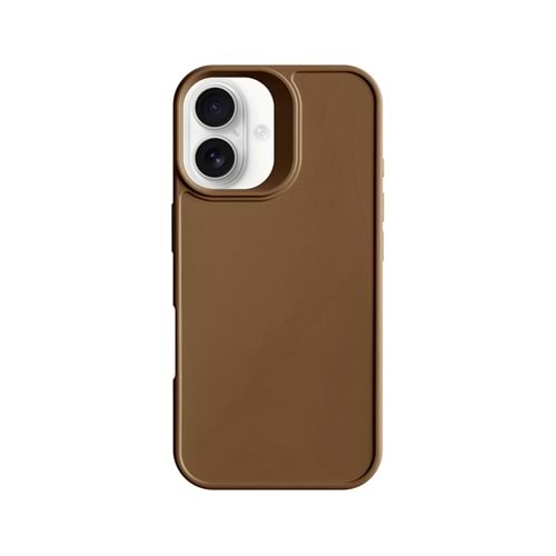 IPHONE 16 RENK ATMAYAN KEEP SİLİKON KILIF - KAHVERENGİ