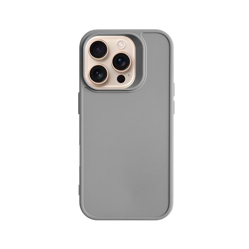 IPHONE 16 PRO RENK ATMAYAN KEEP SİLİKON KILIF - GRI