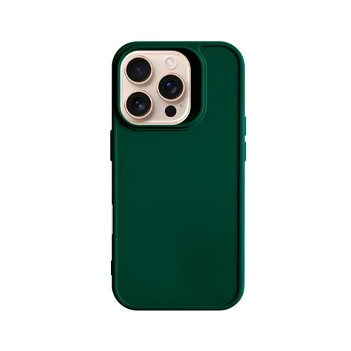 IPHONE 16 PRO RENK ATMAYAN KEEP SİLİKON KILIF - HAKI