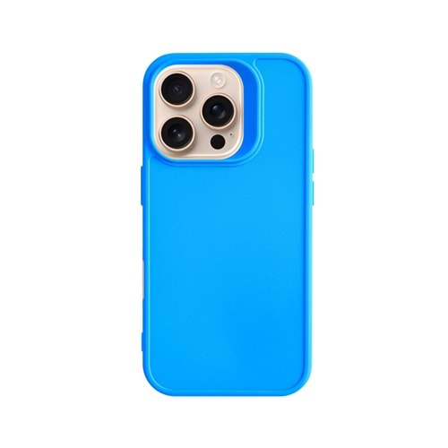 IPHONE 16 PRO RENK ATMAYAN KEEP SİLİKON KILIF - MAVI