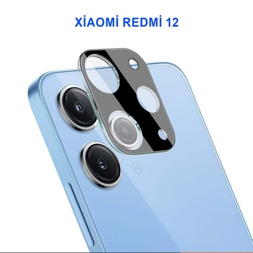 XİAOMİ REDMİ 12 KAMERA LENS KORUMA SİYAH