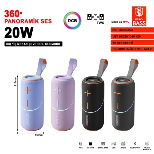 HEAVY BASS-05 BT SES SİSTEMİ