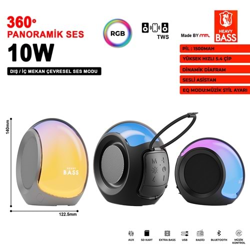 HEAVY BASS-09 BT SES SİSTEMİ