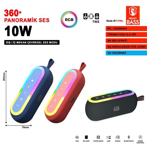 HEAVY BASS-12 BT SES SİSTEMİ