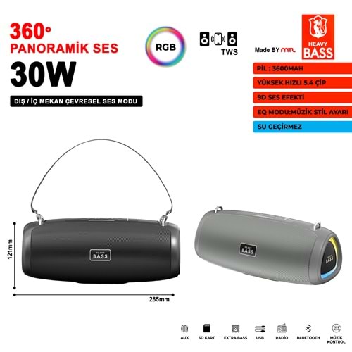 HEAVY BASS-13 BT SES SİSTEMİ