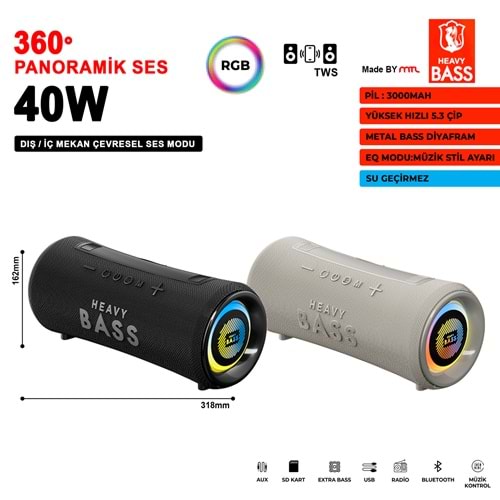 HEAVY BASS-32 BT SES SİSTEMİ