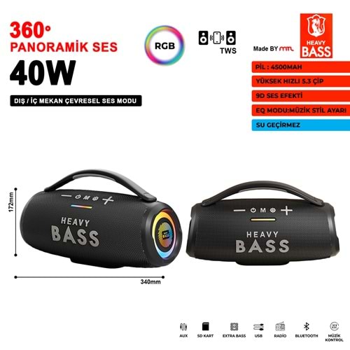HEAVY BASS-33 BT SES SİSTEMİ