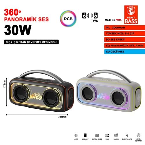 HEAVY BASS-34 BT SES SİSTEMİ