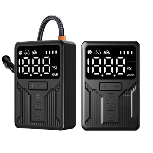 MT8450 LASTİK BASINÇ EKRANLI TAŞINABİLİR ARAÇ HAVA POMPASI /45