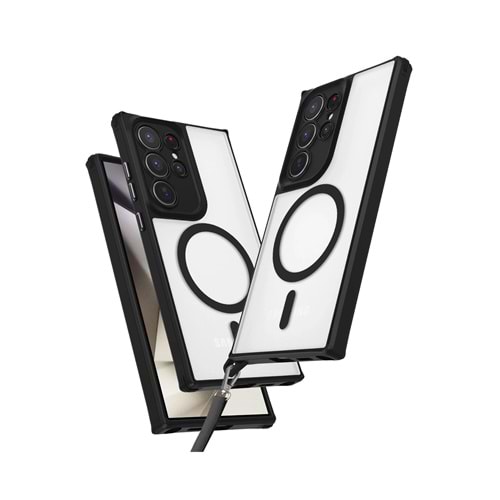 SAMSUNG S25 ULTRA MAGSAFE UYUMLU ÖZEL BOYUN ASKI İPİ APARATLI SKY-101 TELEFON KILIF