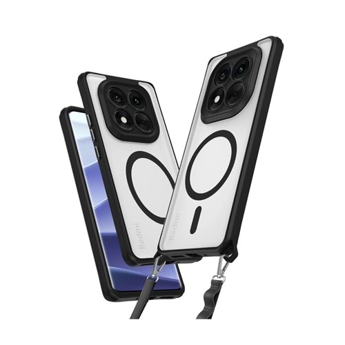 XİAOMİ REDMİ NOTE 14 PRO 5G / POCO X7 MAGSAFE UYUMLU ÖZEL BOYUN ASKI İPİ APARATLI SKY-101 TELEFON KILIF
