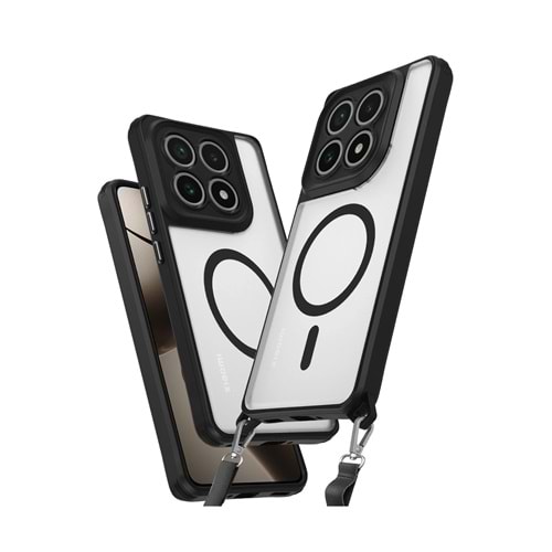 XİAOMİ Mİ 14T PRO MAGSAFE UYUMLU ÖZEL BOYUN ASKI İPİ APARATLI SKY-101 TELEFON KILIF