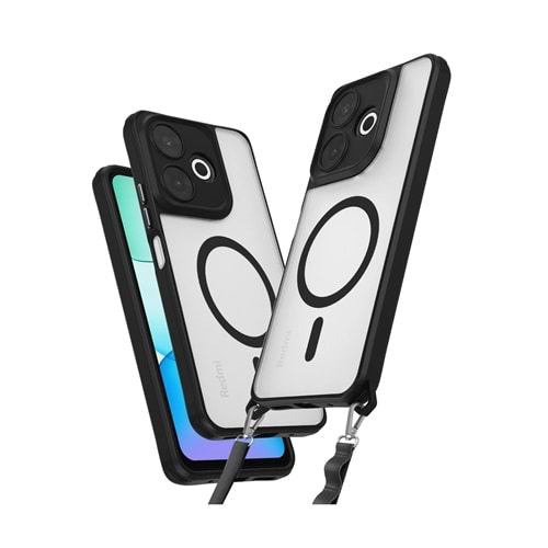 XİAOMİ REDMİ 13 MAGSAFE UYUMLU ÖZEL BOYUN ASKI İPİ APARATLI SKY-101 TELEFON KILIF