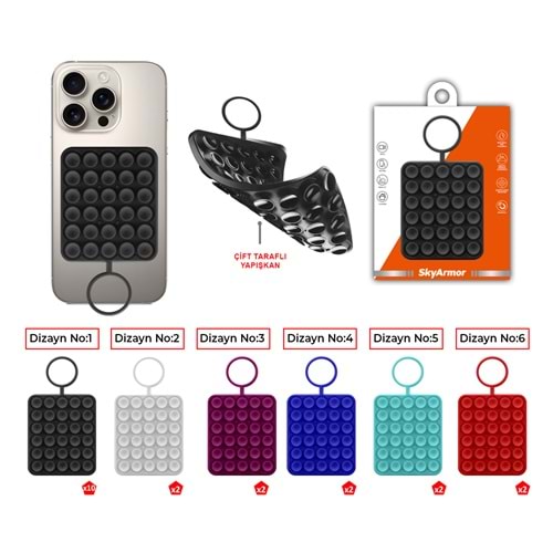 SKY-163 SİLİKON VANTUZ TUTUCU /20