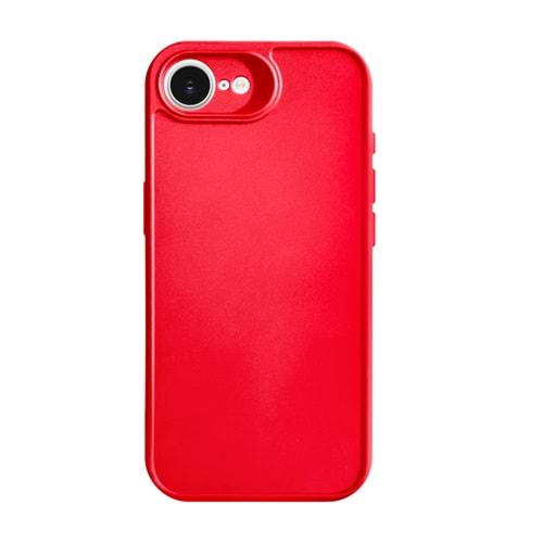 IPHONE 16E RENK ATMAYAN KEEP SİLİKON KILIF - KIRMIZI