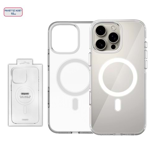 IPHONE 12 PRO MAX MAGSAFE UYUMLU SARARMAYAN ORİGİN KAPAK KILIF CLEAR