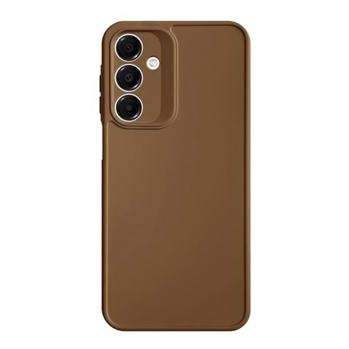 SAMSUNG A14 4G / 5G RENK ATMAYAN KEEP SİLİKON KILIF - KAHVERENGİ