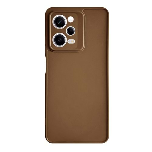 XİAOMİ REDMİ NOTE 12 PRO 5G RENK ATMAYAN KEEP SİLİKON KILIF - KAHVERENGİ