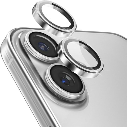 IPHONE 17 SAFİR LENS KORUMA - SİLVER