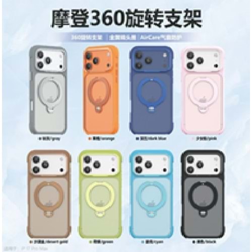 İPHONE 17 PRO MAX MAGSAFE UYUMLU SOO-800 DARBE EMİCİ SİLİKON TELEFON KILIFI - LACIVERT