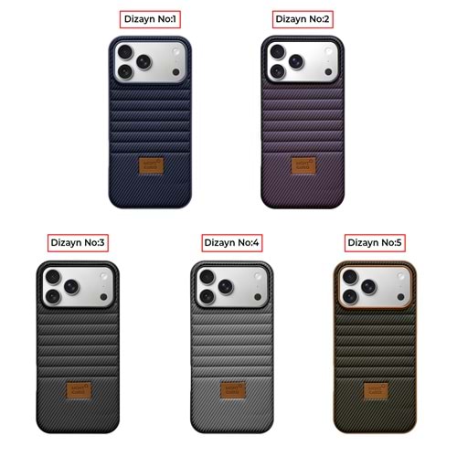 İPHONE 14 PRO DERİ GÖRÜNÜMLÜ ŞIK CARLO SİLİKON TELEFON KILIF - SİYAH